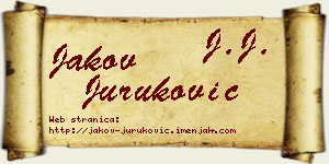 Jakov Juruković vizit kartica